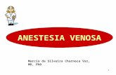 1 ANESTESIA VENOSA Marcia da Silveira Charneca Vaz, MD, PhD.