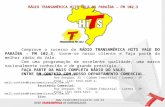 Comprove o sucesso da RÁDIO TRANSAMÉRICA HITS VALE DO PARAÍBA - FM 102,3, torne-se nosso cliente e faça parte da melhor rádio do Vale. Com uma programação.