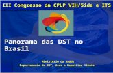 Ministério da Saúde Departamento de DST, Aids e Hepatites Virais Panorama das DST no Brasil III Congresso da CPLP VIH/Sida e ITS.
