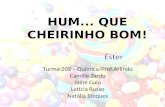 Turma:202 – Química/Prof.Arlindo Camille Zardo Jaíne Gaio Letícia Russo Natália Steques HUM... QUE CHEIRINHO BOM!