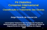 1 Pé Diabético Consenso Internacional 2003 Classificação e Tratamento das Úlceras Jorge Ricardo de Souza Lira Universidade Federal de São Paulo/Escola.