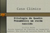 Caso Clínico Etiologia de Quadro Pneumônico em recém nascido Cicília Rocha Escola Superior de Ciências da Saúde(ESCS Coordenadores: Dra Elisa de Carvalho,Paulo.