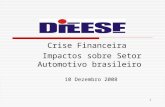 1 Crise Financeira Impactos sobre Setor Automotivo brasileiro 10 Dezembro 2008.