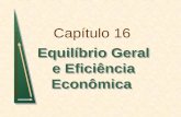 Capítulo 16 Equilíbrio Geral e Eficiência Econômica.