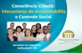 Consciência Cidadã: Mecanismo de Accountability e Controle Social Secretaria de Articulação Institucional - SAI.