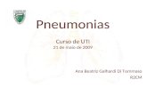 Pneumonias Ana Beatriz Galhardi Di Tommaso R2CM Curso de UTI 21 de maio de 2009.