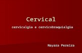 Cervical cervicalgia e cervicobraquialgia cervicalgia e cervicobraquialgia Nayara Pereira.