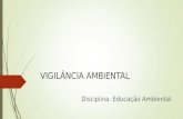 VIGILÂNCIA AMBIENTAL Disciplina: Educação Ambiental.