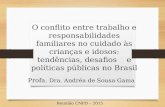 O conflito entre trabalho e responsabilidades familiares no cuidado às crianças e idosos: tendências, desafios e políticas públicas no Brasil Profa. Dra.