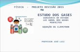 ESTUDO DOS GASES VARIÁVEIS DE ESTADO LEI GERAL DOS GASES PERFEITOS EQUAÇÃO DE CLAPEYRON FÍSICA - PROJETO REVISÃO 2015 MW PROFESSOR JOSÉ LUIZ.