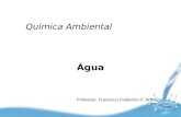 Água Professor: Francisco Frederico P. Arantes Química Ambiental.