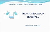 TROCA DE CALOR SENSÍVEL FÍSICA - PROJETO REVISÃO 2015 MW PROFESSOR JOSÉ LUIZ.