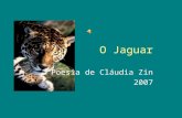 O Jaguar Poesia de Cláudia Zin 2007. E assim vem o Jaguar... solitário felino seguindo seu triste destino. A vida vem a bailar como o ciclar e reciclar.