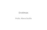Enzimas Profa. Alana Cecília. Enzimas são proteínas que agem como catalizadores biológicos: enzima Composto A (substrato) Composto B (produto) Centro.