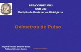 PEB/COPPE/UFRJ Oxímetros de Pulso Angelo Bernardo Brasil de Souza Fabiana Silva dos Santos PEB/COPPE/UFRJ COB 783 Medição de Fenômenos Biológicos.