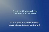 Rede de Computadores TE090 - DELT/UFPR Prof. Eduardo Parente Ribeiro Universidade Federal do Paraná.