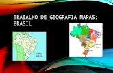 TRABALHO DE GEOGRAFIA MAPAS: BRASIL. RIOS O Brasil possui um território privilegiado em potencial hídrico, que detém uma das maiores reservas de água.