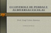O CONTROLE DE PERDAS E AS DIVERSAS ESCOLAS Prof. Eng o Celso Atienza Gerência de Riscos.