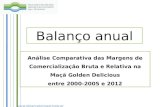 Www.observatorioagricola.pt Análise Comparativa das Margens de Comercialização Bruta e Relativa na Maçã Golden Delicious entre 2000-2005 e 2012 Balanço.
