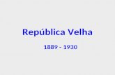 República Velha 1889 - 1930. Fases Períodos da República no Brasil: 1889-1930: República Velha (Primeira República) # 1889-1894 – República das Espadas.