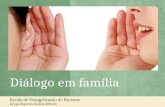 Diálogo em famíliaDiálogo em família Escola de Evangelização de Paciente Grupo Espírita Guillon Ribeiro.