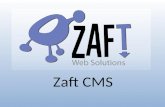 Zaft CMS. Já pensou em entregar para o seu cliente um site novo com um poderoso sistema para atualização de conteúdo?