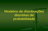 Modelos de distribuições discretas de probabilidade.