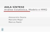 AULA SÍNTESE Análise Estatística, Modelo e MMQ Alessandro Deana Marcello Magri Marcus Raele.