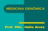 MEDICINA GENÔMICA Prof. MSc. Hélio Alves. GENOMA Conjunto de genes de um indivíduo / espécie.
