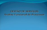 GESTÃO DE SERVIÇOS Análise Funcional de Processos.