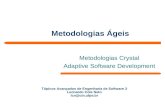 Metodologias Ágeis Metodologias Crystal Adaptive Software Development Tópicos Avançados de Engenharia de Software 3 Leonardo Cole Neto lcn@cin.ufpe.br.
