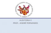 AUDITORIA II PROF.: ANDRÉ FERNANDES. Pronunciamento Conceitual Básico Estrutura Conceitual para a Elaboração e Apresentação das Demonstrações Contábeis.