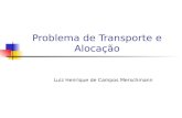 Problema de Transporte e Alocação Luiz Henrique de Campos Merschmann.
