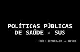Prof: Wanderlan C. Neves.  Políticas públicas de saúde do Brasil.  Constituição Federal – Artigo 196 a 200.  Lei nº 8.080, de 19 de setembro de 1990.