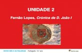 UNIDADE 2 Fernão Lopes, Crónica de D. João I. Painéis de São Vicente de Fora (c. 1470-1480), pintura a óleo atribuída a Nuno Gonçalves, Museu Nacional.