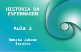 HISTÓRIA DA ENFERMAGEM Renata Jabour Saraiva Aula 2.