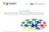 Cartilha Avaliação de Competências Secretaria da Fazenda de Pernambuco Projeto de Gestão por Competências SEFAZ.