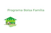 Programa Bolsa Família. O que é o programa. Apresentação - Programa Bolsa Família Atende às famílias abaixo da linha de pobreza, unificando os programas.