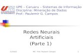 12/11/2015MD - Prof. Paulemir Campos1 UPE – Caruaru – Sistemas de Informação Disciplina: Mineração de Dados Prof.: Paulemir G. Campos Redes Neurais Artificiais.