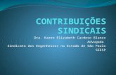 Dra. Karen Elizabeth Cardoso Blanco Advogada Sindicato dos Engenheiros no Estado de São Paulo SEESP.