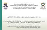 MESTRANDA: Eliene Barreto de Araújo Barros. O artigo.