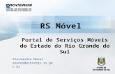 Título da apresentação Nome do palestrante Cargo e/ou setor e/ou email janeiro/2010 RS Móvel Alessandra Nunes anunes@procergs.rs.gov.br Portal de Serviços.