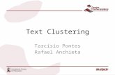 Text Clustering Tarcísio Pontes Rafael Anchieta. Roteiro Motivação Introdução Representação de documentos Redução da dimensão Clustering para textos Avaliação.