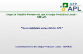 Grupo de Trabalho Permanente para Arranjos Produtivos Locais – GTP APL “ Sustentabilidade ambiental dos APL” Coordenação-Geral de Arranjos Produtivos Locais.