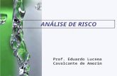 Prof. Eduardo Lucena Cavalcante de Amorim ANÁLISE DE RISCO.