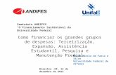 Seminário ANDIFES “O Financiamento Sustentável da Universidade Federal” Brasília -DF, 16 de dezembro de 2015 Paulo Márcio de Faria e Silva Universidade.