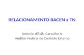 RELACIONAMENTO BACEN x TN Antonio d’Ávila Carvalho Jr. Auditor Federal de Controle Externo.