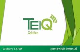 Apresentação Comercial Gateways SIP/GSM. Seus custos com telefonia celular estão altos? A TeiQ Solution pode ajudar para solucionar este problema!