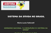 Maria Lucia Fattorelli SEMINÁRIO NACIONAL “A CORRUPÇÃO E O SISTEMA DA DÍVIDA” São Paulo, 30 de outubro de 2015 SISTEMA DA DÍVIDA NO BRASIL.