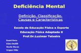 Deficiência Mental Definição, Classificação, Causas e Características Escola de Educação Física e Esporte Educação Física Adaptada II Prof.Dr.Luzimar Teixeira.